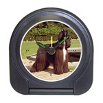 Afghan Hound Black Travel Alarm Clock