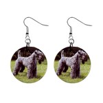 Kerry Blue Terrier 1  Button Earrings