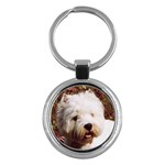 West Highland Terrier Westie Key Chain (Round)