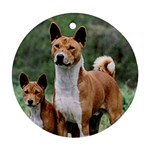 Basenji Ornament (Round)