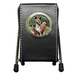 Basenji Pen Holder Desk Clock