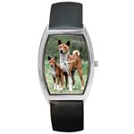 Basenji Barrel Style Metal Watch