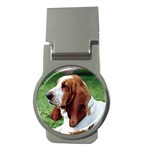 Basset Hound Money Clip (Round)