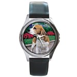 Beagle Round Metal Watch