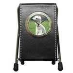 Bedlington Terrier Pen Holder Desk Clock