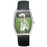 Bedlington Terrier Barrel Style Metal Watch