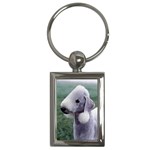 Bedlington Terrier Key Chain (Rectangle)