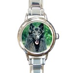 Belgian Sheepdog Round Italian Charm Watch