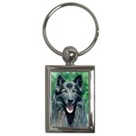 Belgian Sheepdog Key Chain (Rectangle)