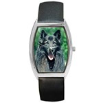 Belgian Sheepdog Barrel Style Metal Watch