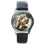 Bloodhound Round Metal Watch