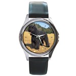 Bouvier des Flandres Round Metal Watch