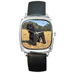 Bouvier des Flandres Square Metal Watch