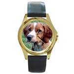 Brittany Round Gold Metal Watch