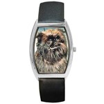 Brussels Griffon Barrel Style Metal Watch