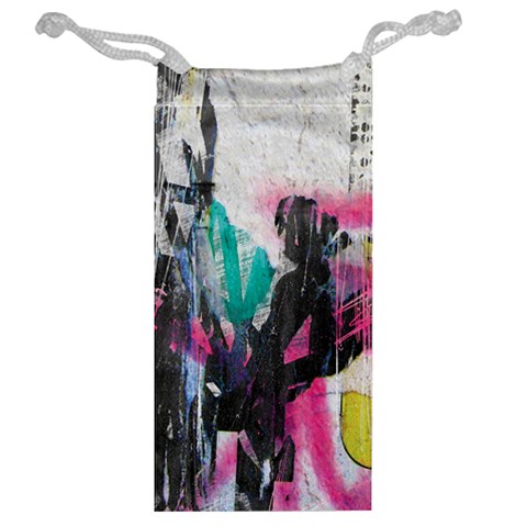 Graffiti Grunge Jewelry Bag from ArtsNow.com Back