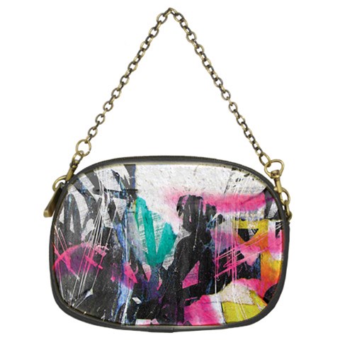 Graffiti Grunge Chain Purse (Two Sides) from ArtsNow.com Back