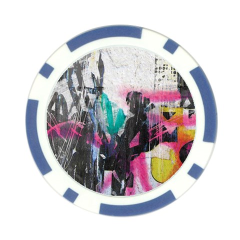 Graffiti Grunge Poker Chip Card Guard (10 pack) from ArtsNow.com Front