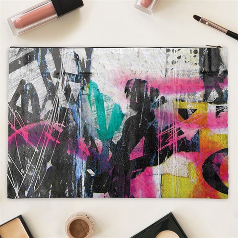 Graffiti Grunge Cosmetic Bag (XXL) from ArtsNow.com Back