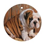 Bulldog Ornament (Round)