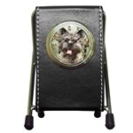 Cairn Terrier Pen Holder Desk Clock