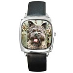 Cairn Terrier Square Metal Watch