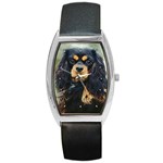 Cavalier King Charles Spaniel Barrel Style Metal Watch