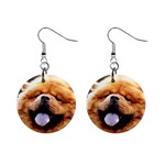 Chow Chow 1  Button Earrings