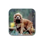 Cocker Spaniel Rubber Square Coaster (4 pack)