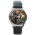 French Bulldog Round Metal Watch