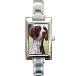 German Shorthaired Pointer Rectangular Italian Charm Watch