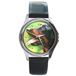 Gordon Setter Round Metal Watch