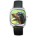 Gordon Setter Square Metal Watch