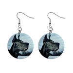 Great Dane 1  Button Earrings