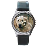 Irish Wolfhound Round Metal Watch