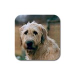 Irish Wolfhound Rubber Square Coaster (4 pack)