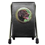 Labrador Retriever Lab Pen Holder Desk Clock