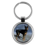 Miniature Pinscher Key Chain (Round)