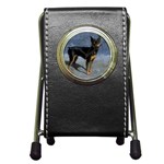 Miniature Pinscher Pen Holder Desk Clock