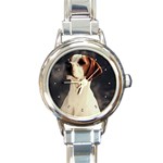 Pointer Round Italian Charm Watch