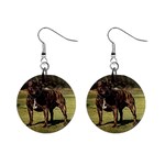 Staffordshire Bull Terrier 1  Button Earrings