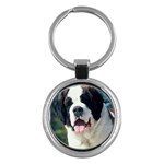 Saint Bernard Key Chain (Round)