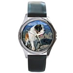 Saint Bernard Round Metal Watch