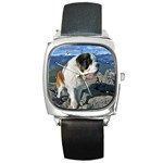 Saint Bernard Square Metal Watch