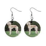 Saluki 1  Button Earrings