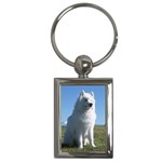 Samoyed Key Chain (Rectangle)