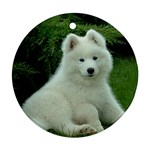 Samoyed Puppy Ornament (Round)