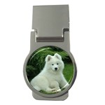 Samoyed Puppy Money Clip (Round)