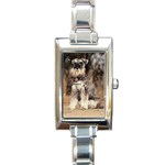 Schnauzer Rectangular Italian Charm Watch