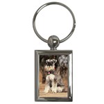 Schnauzer Key Chain (Rectangle)